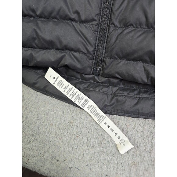 Lululemon Pack It Down Puffer Vest Womens Size 4 Black 700 Fill Hiking Ski Walk - Picture 9 of 12